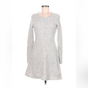 Wearing Your Heart on‎ Your Sleeve grey a line sweater dress, size med